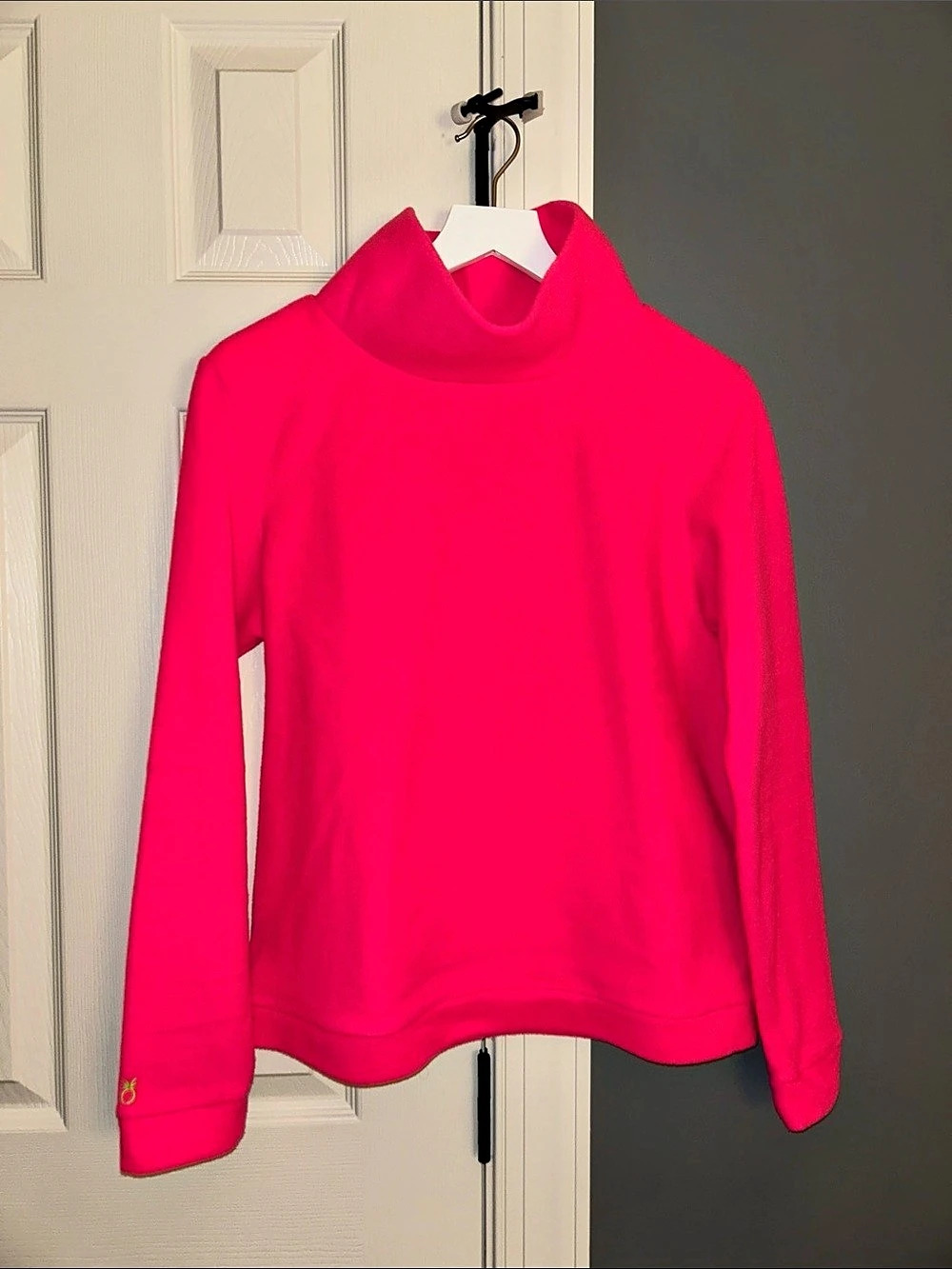 Dudley Stephens Park Slope Turtleneck in Vello Fleece Vello Fleece Pink Large